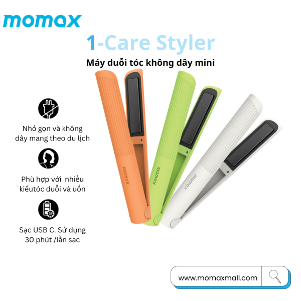 Máy duỗi tóc không dây mini Momax 1-Care Styler